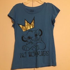 Blue Lion King Shirt Junior Girls Medium T…
